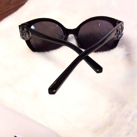 SALE Swarovski SK0174 Sunglasses Black w/ crystal embellishment NWT main image 12